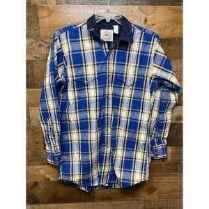Mid-West‎ Garment Co. Men's Long Sleeve Snap Button Up